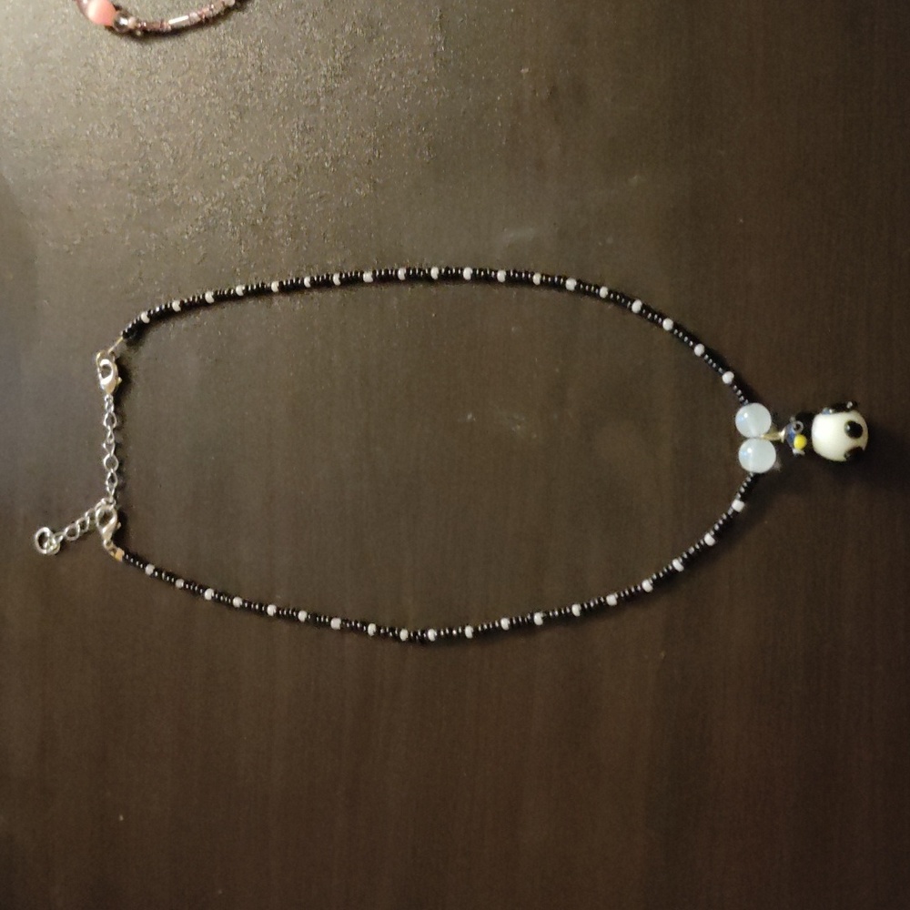 Glass penguin 🐧 necklace